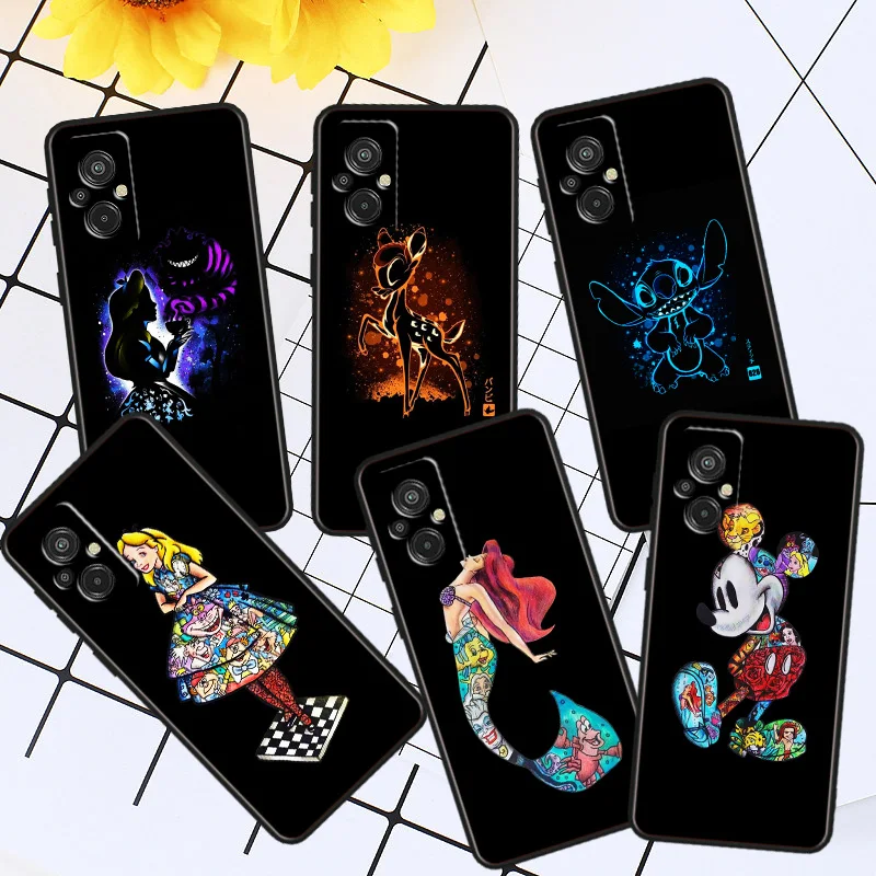 

Disney Princess Marvel Phone Case For Xiaomi Redmi K60E K60 K50G K50 K40S K40 K20 S2 6A 6 5A 5 Pro Ultra Black Soft Cover