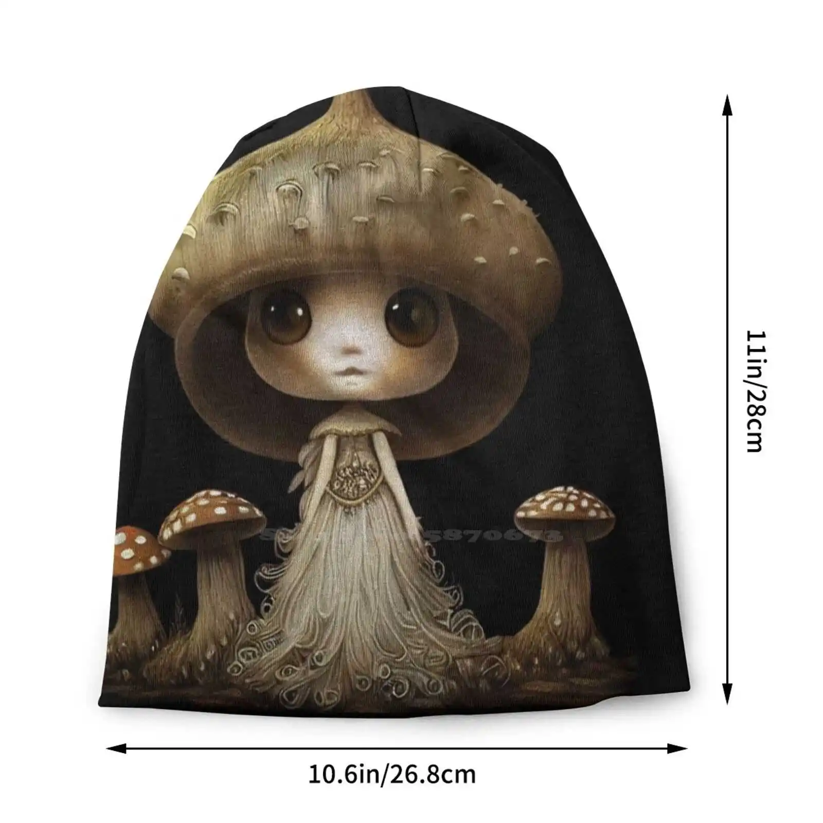 Вязаная шапка в виде Феи грибов Теплая Шапка-бини уличные шапки Милая для девушек