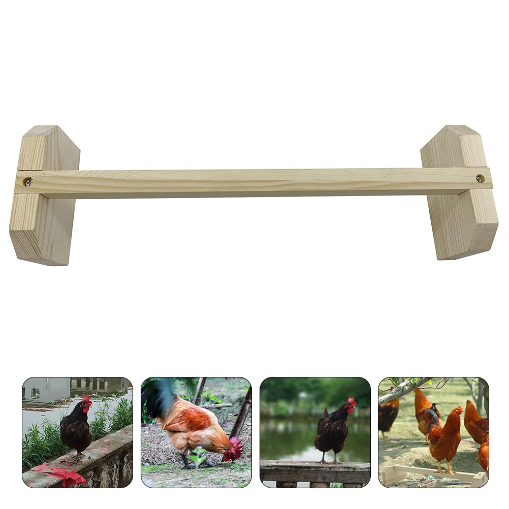 

Chicken Stand Bird Perch Wood Toysparrot Coop Bar Roosting Chick Cage Brooder Hens Stick Perches Woodentoy Roosts Feeder