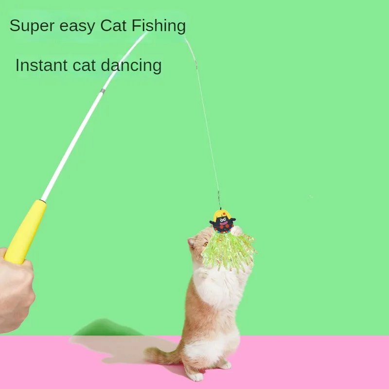 

Cute Cat Teaser with Replaceable Bell, Cat Toy, Pet Supplies