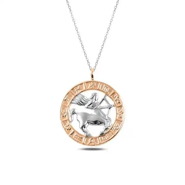 

Tevuli 925 Sterling Silver Rose Sagittarius Zodiac Pendant