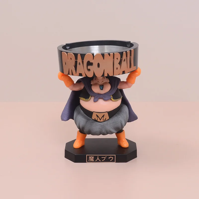 

Dragon Ball Magic Man Buou Fat Buou Portable Ashtray Boxed Car Ornaments Doll Model Tobacco Cigarette Ashtrays Holder Adult Gift