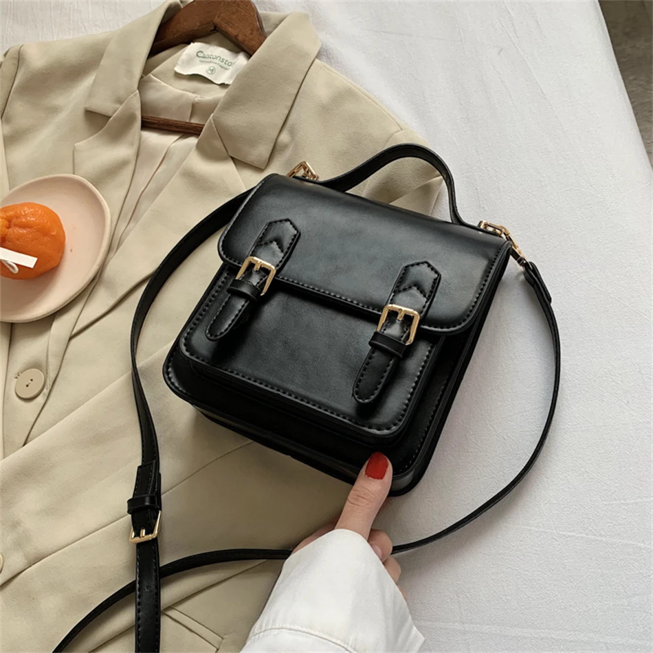 

Elegant Female Tote Mini Bag 2023 New High Quality PU Leather Women's Designer Handbag Vintage Ladies Shoulder Messenger Bag