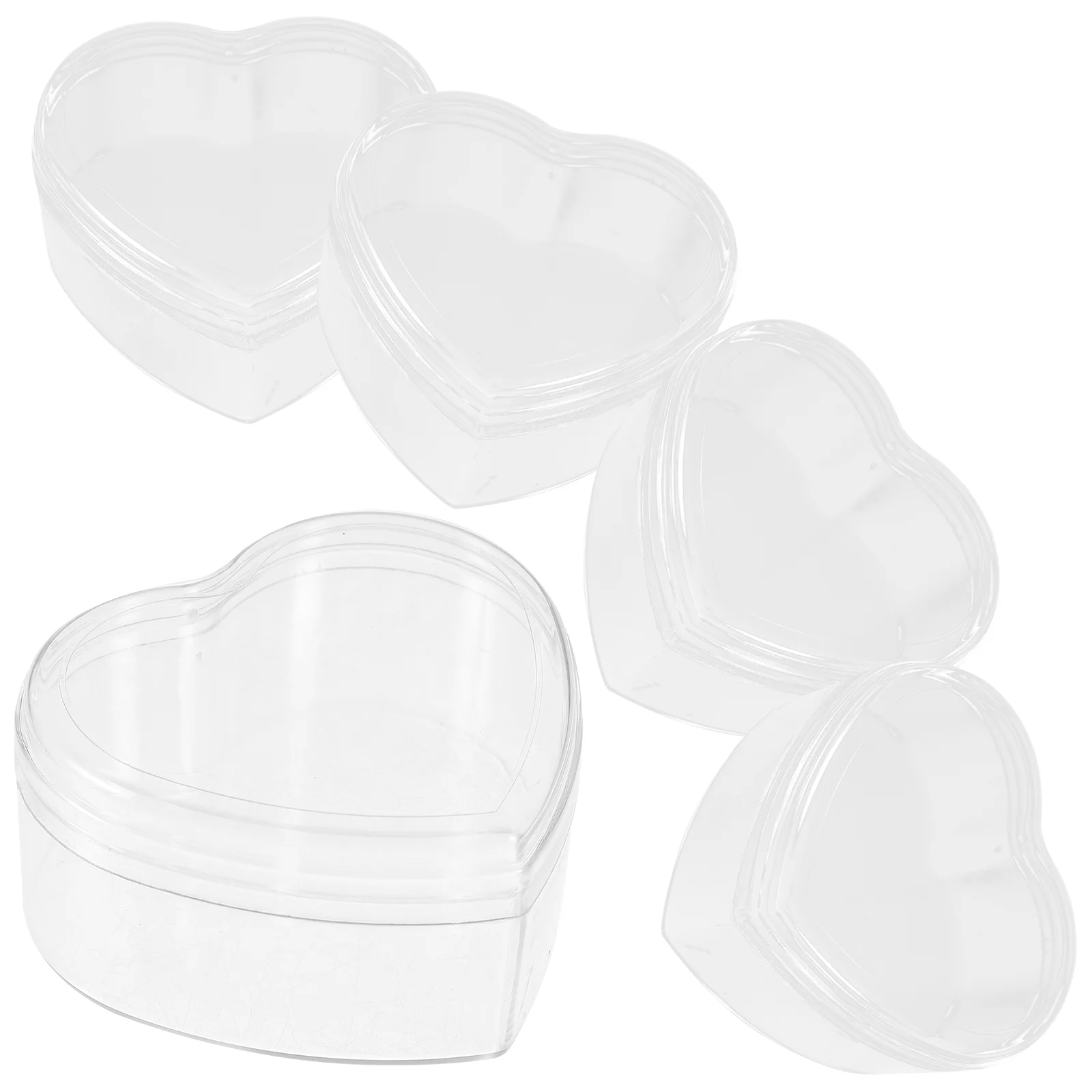 

Heart Box Jewelry Storage Holder Boxes Mini Shaped Gift Container Containers Day Case Candy Decorative Makeup Trinket Beads Cube