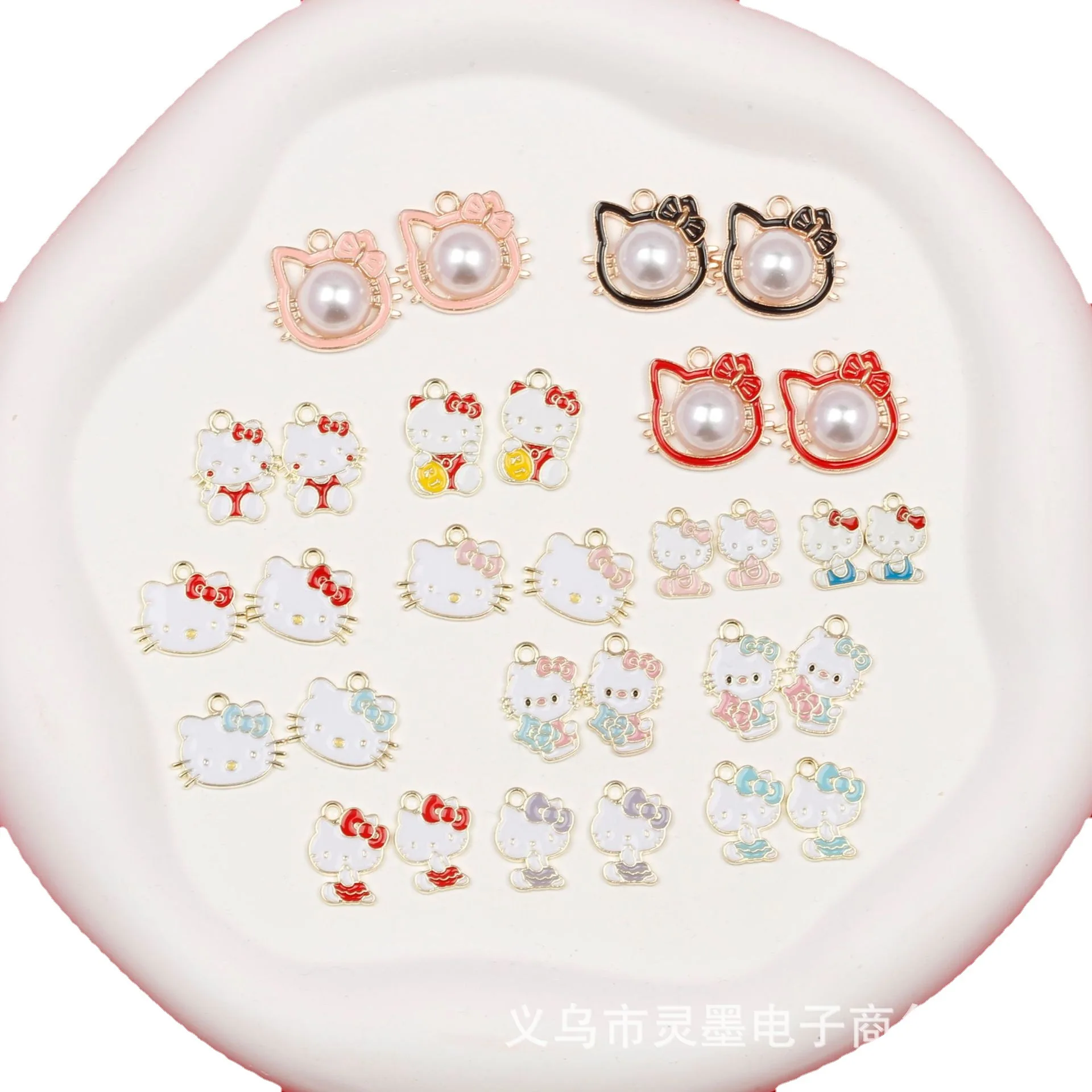 10 шт. хит продаж ювелирные изделия Hello Kitty Sanri Photography жемчужный кот ожерелье на