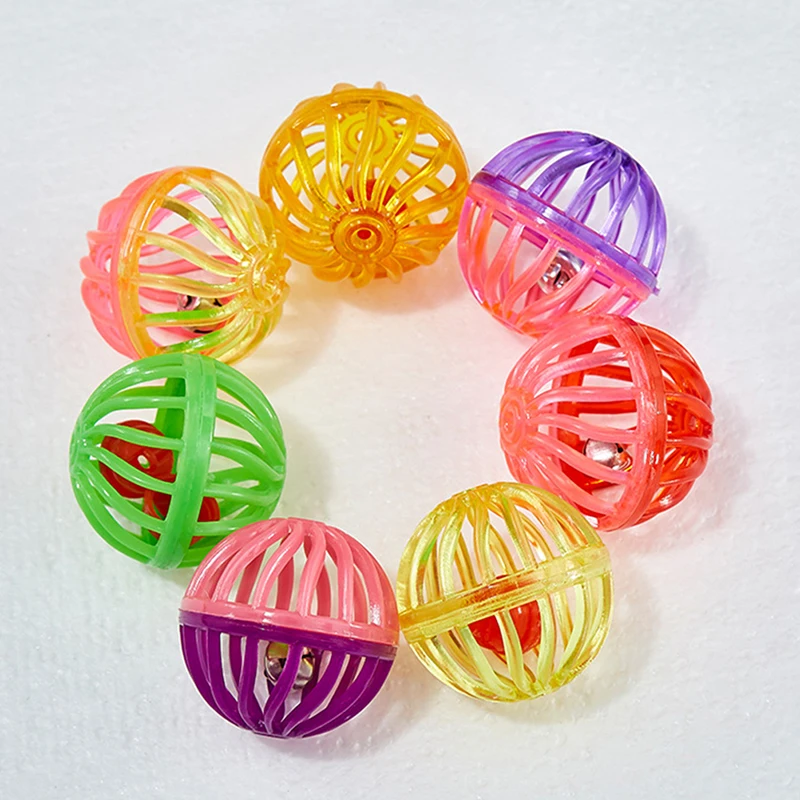 

5pcs Funny Cat Ball Toy Hollow Training Cat Interactive Toy Cat Bell Toys Pet Toys Interaction Supplies