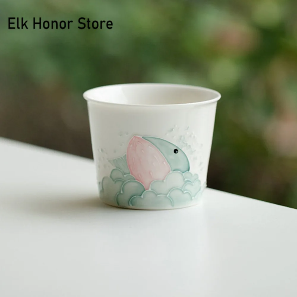 100 мл ручная роспись Маленький мастер Кита чашка ручной работы ворс резной