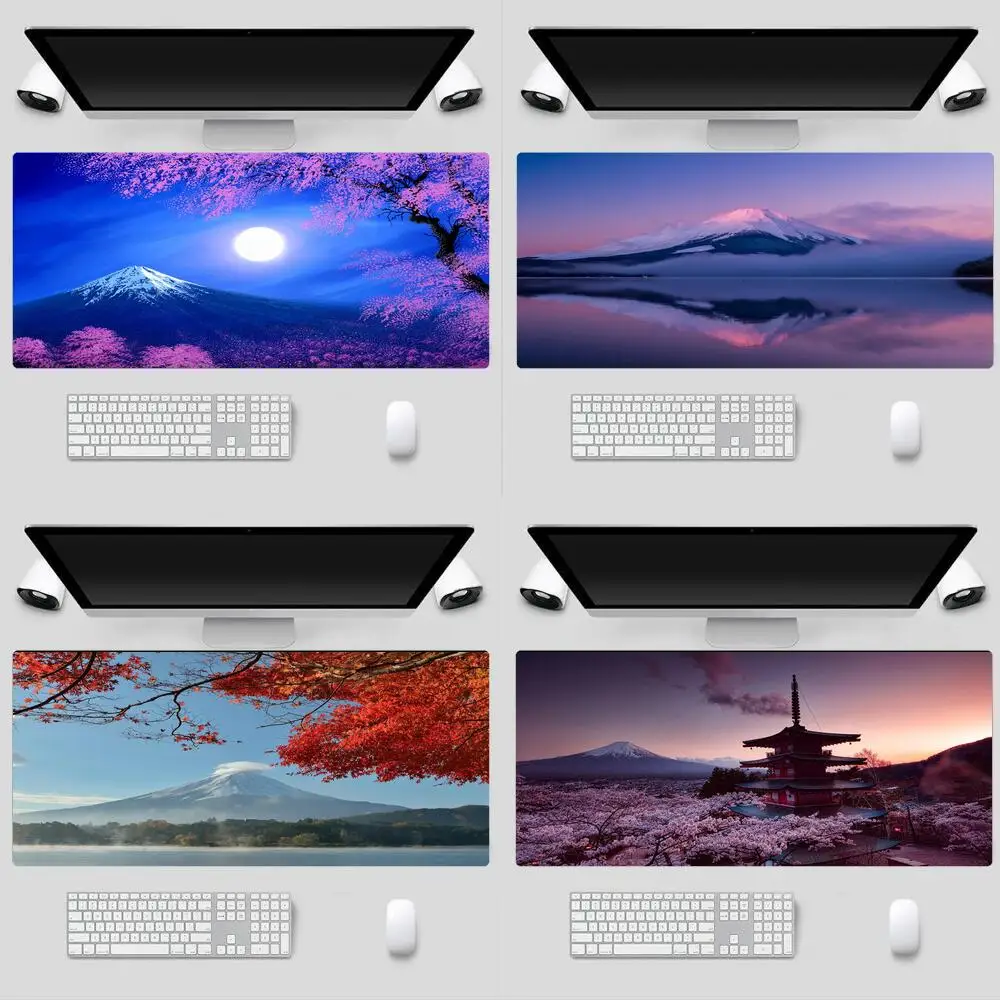 

Mount Fuji Mouse Pads Desk Pad Office Kawaii Gamer Laptop Pc Mat Carpet Anime 900X400 Xxl Keyboard Large Mause Mousepad Notebook