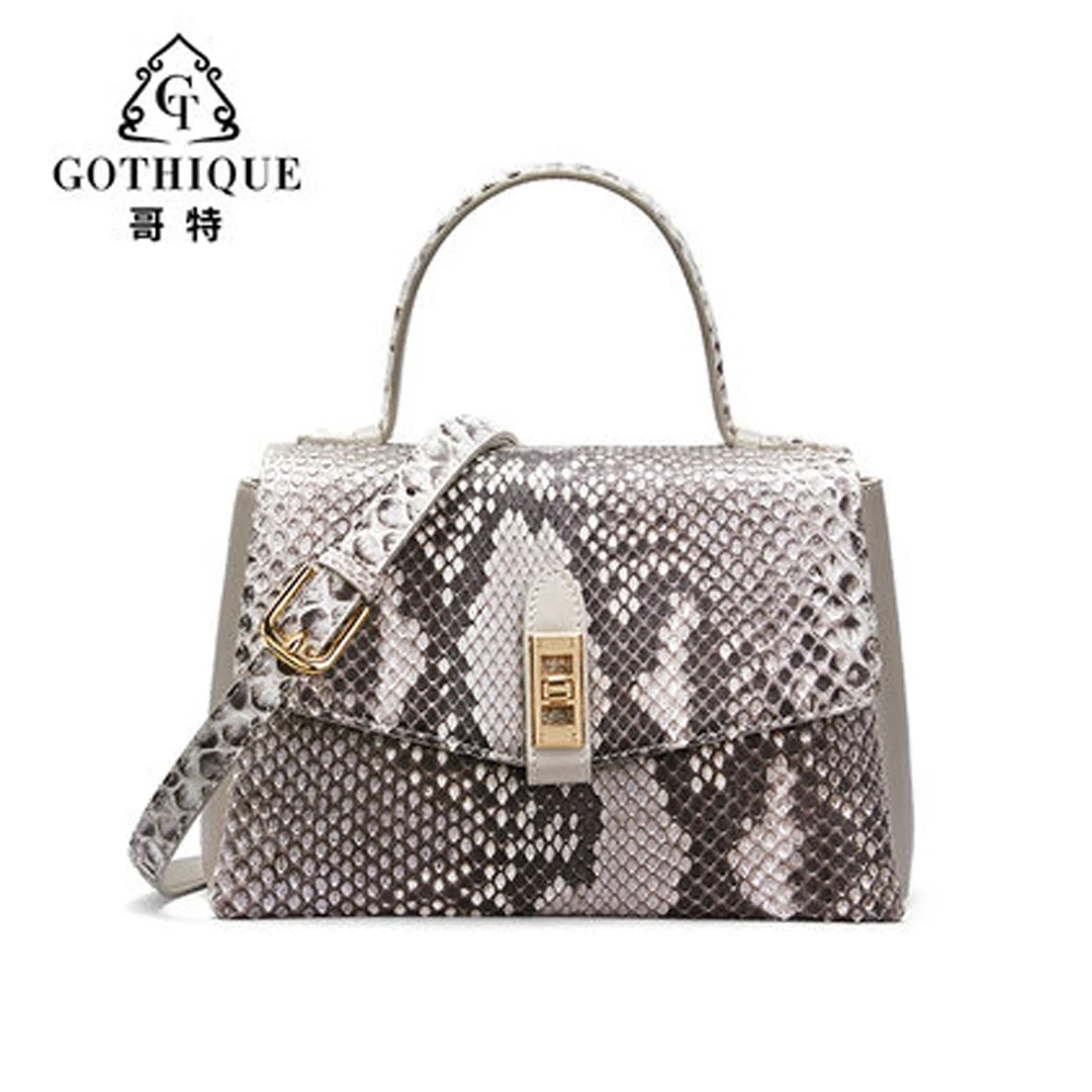 

gete new arrival women handbag female snake skin bag women python leather shoes