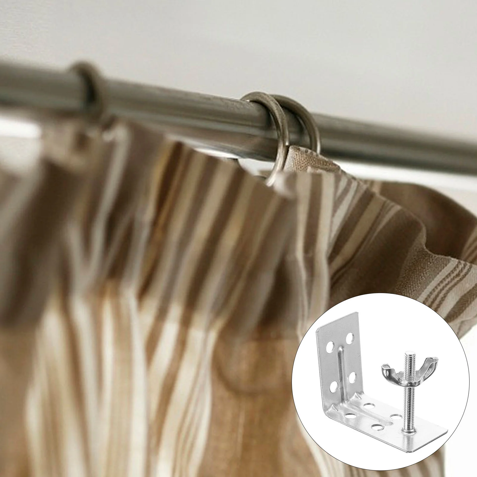 

8 Pcs Roman Shade Parts Accessories Blind Bracket Mounting Brackets Metal Window