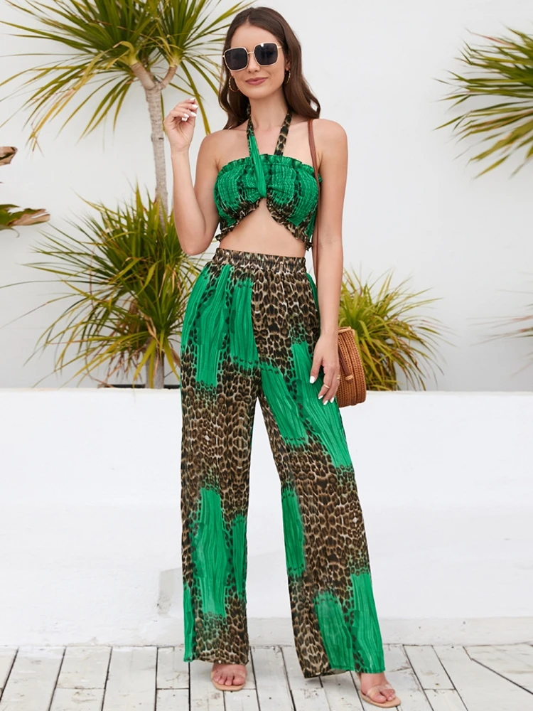 

Женский спортивный костюм из двух предметов, топ без рукавов и штаны, спортивная одежда, уличная одежда, весна-лето 2023