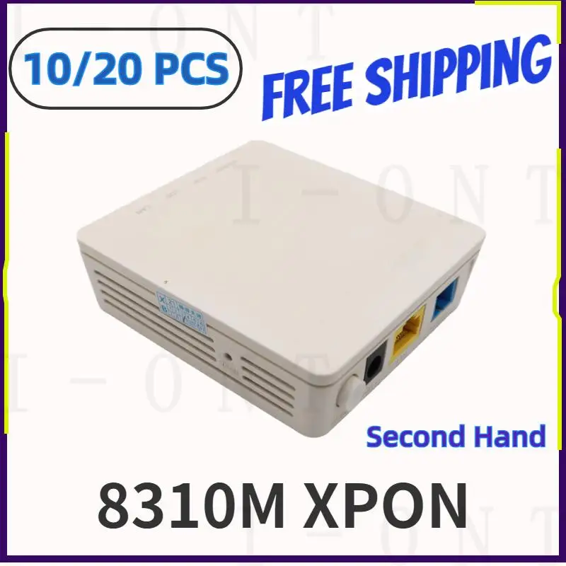 

Second Hand 8310M XPON ONT Dual mode 1GE ONU ONT With Single Lan Port Apply to FTTH Modems Termina 15 or 17 version no power
