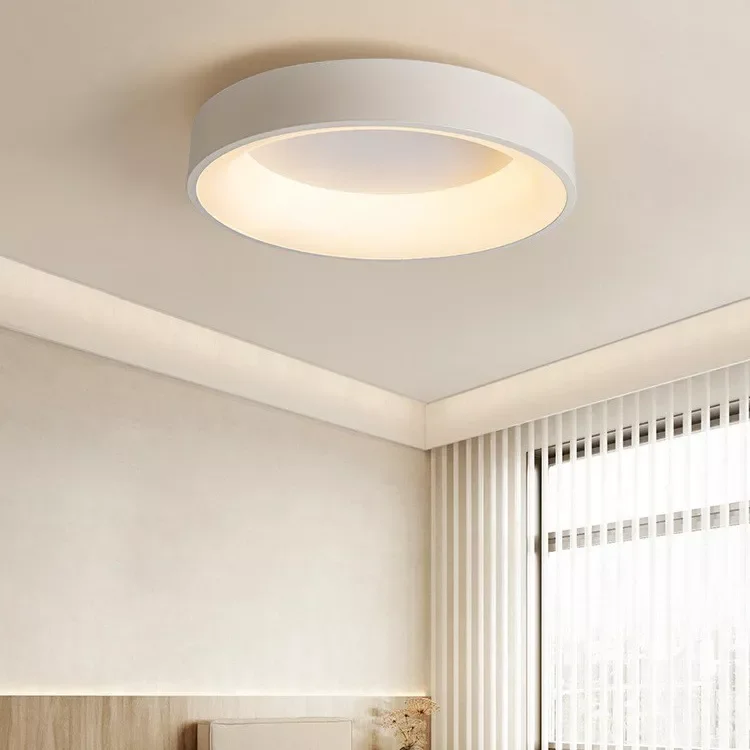 

Новинка, осветительные приборы для спальни, круглая лампа для гостиной, черные люстры, лампа с дистанционным управлением, украшения для уче...