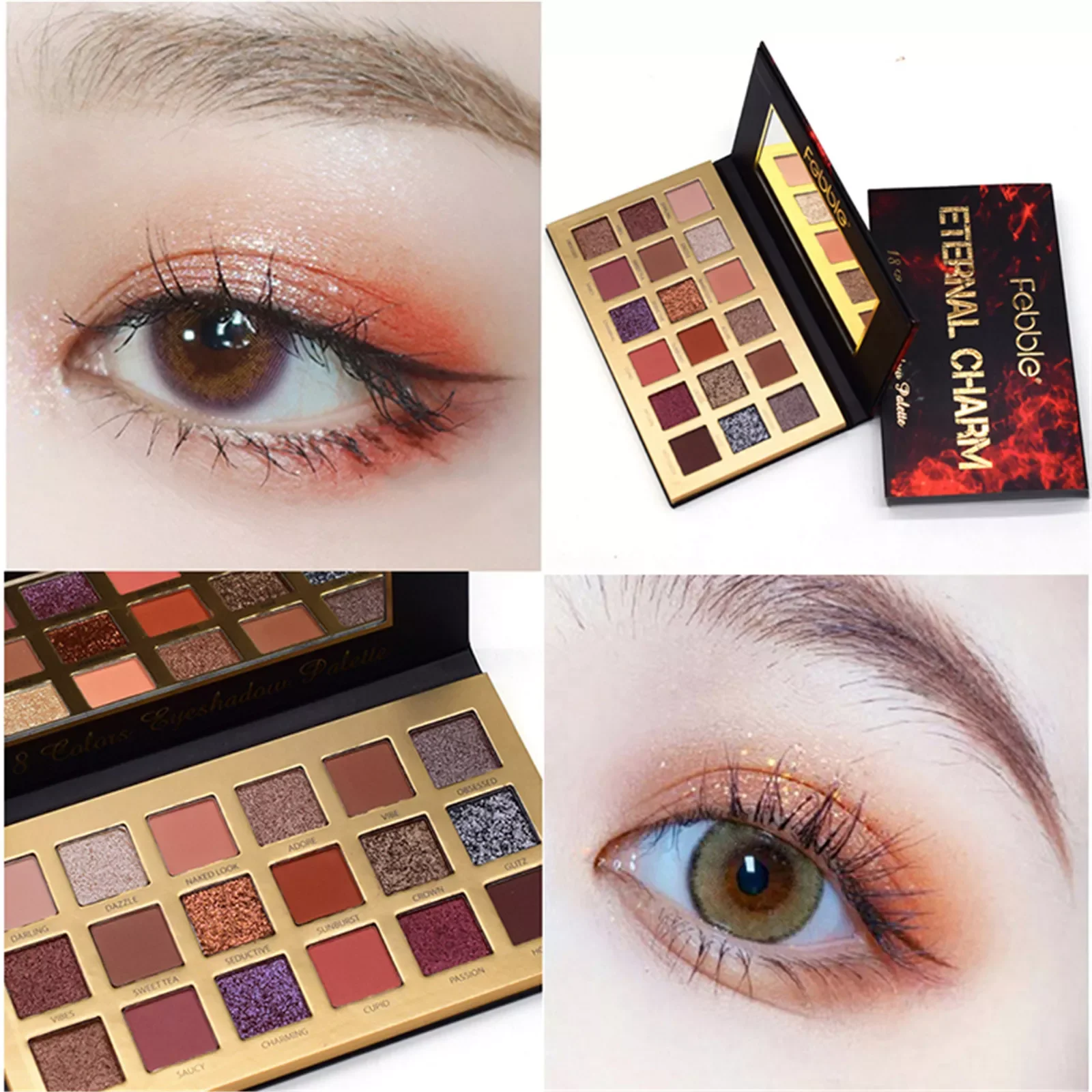 

NEW2023 Paste 18 Ben Pearly Sequined Color Pink Eyeshadow Eyeshadow