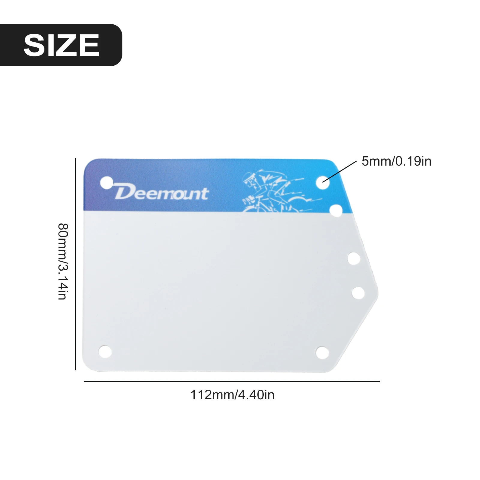 Номерный знак для гонок на велосипеде 112x82x68 мм легкие прочные номерные знаки из
