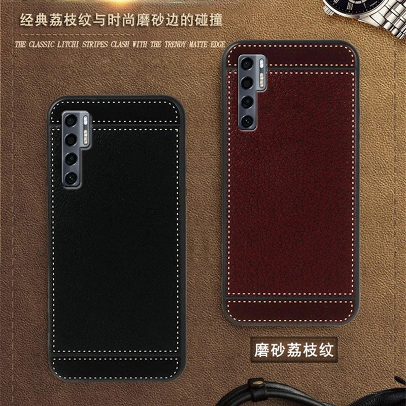 

Cover for TCL 20 Pro 5G 6.67 Inch Soft Silicone Red/Black/Blue/Pind/Brown Concave-Convex Pattern TCL 20 Pro 5G Case