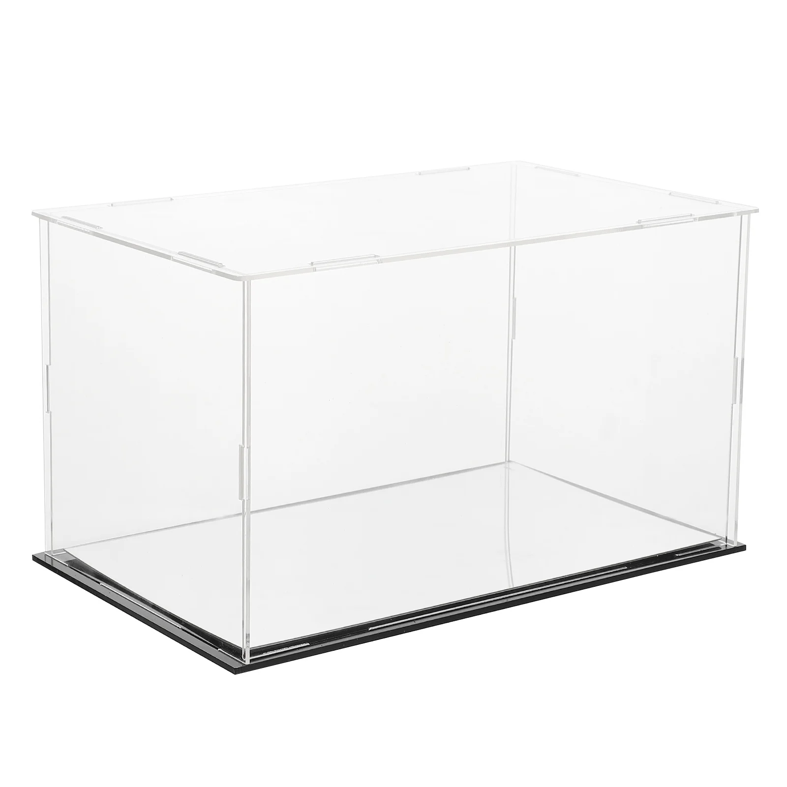 

Acrylic Box Display Case Clear Cube Stand Model Storage Organizer Withlid Action Figures Show Countertop Assemble Transparent