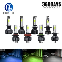 2pcs led car headlight h1 h3 h4 h7 led bulb h11 h8 h9 9005 9006 auto lamps head light 6000k 55w headlamps 12v 24v car light
