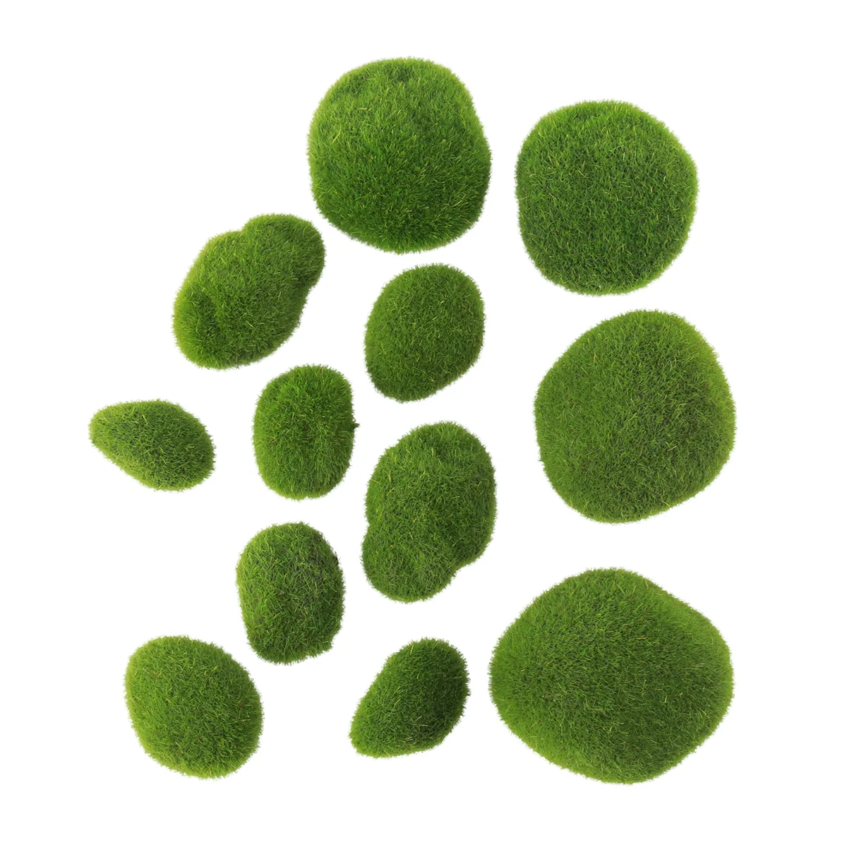 

Fake Artificial Greenery Stone Decorative Green Garden Filler Vase Covered Decor Simulation Globes Terrarium Faux Decoration