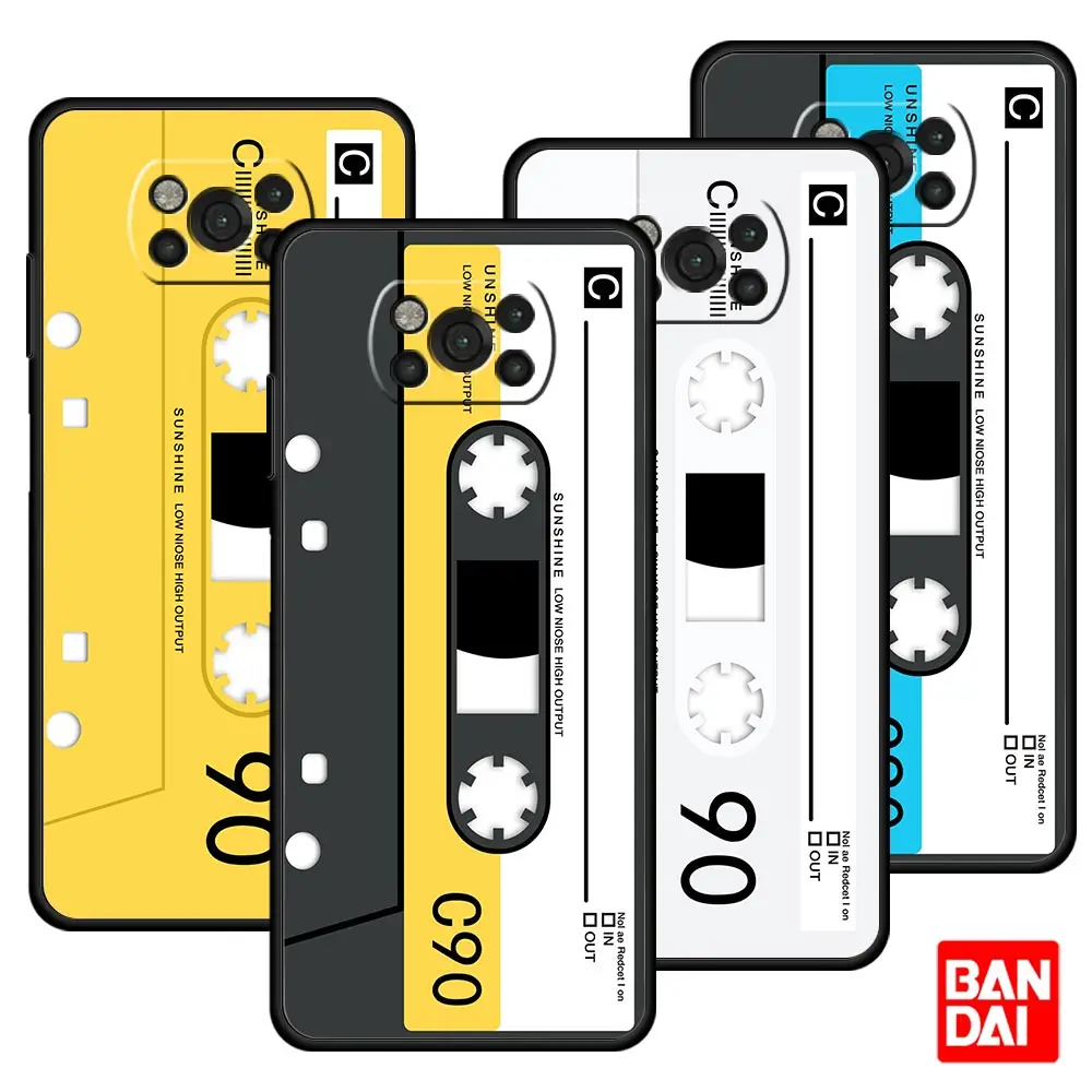 

Magnetic Cassette Tape Old Case for Xiaomi Mi Poco X3 NFC F3 Redmi Note 9s 9 9A 9C 8 10 11 9T 8T 10T K40 Pro Plus Shell Silicone