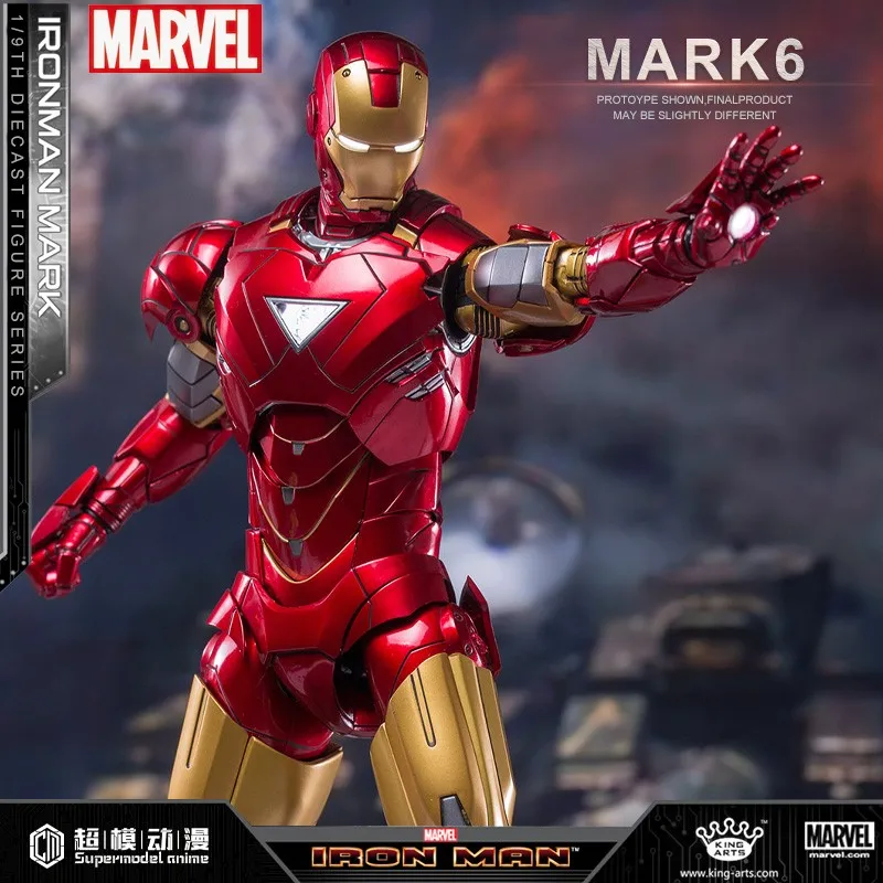 

24cm Mk3 Action Figure Original Marvel Legends 1/9 Iron Man Kingart Alloy Iron Man Memorial Collect Tony Stark Model Gift Toy