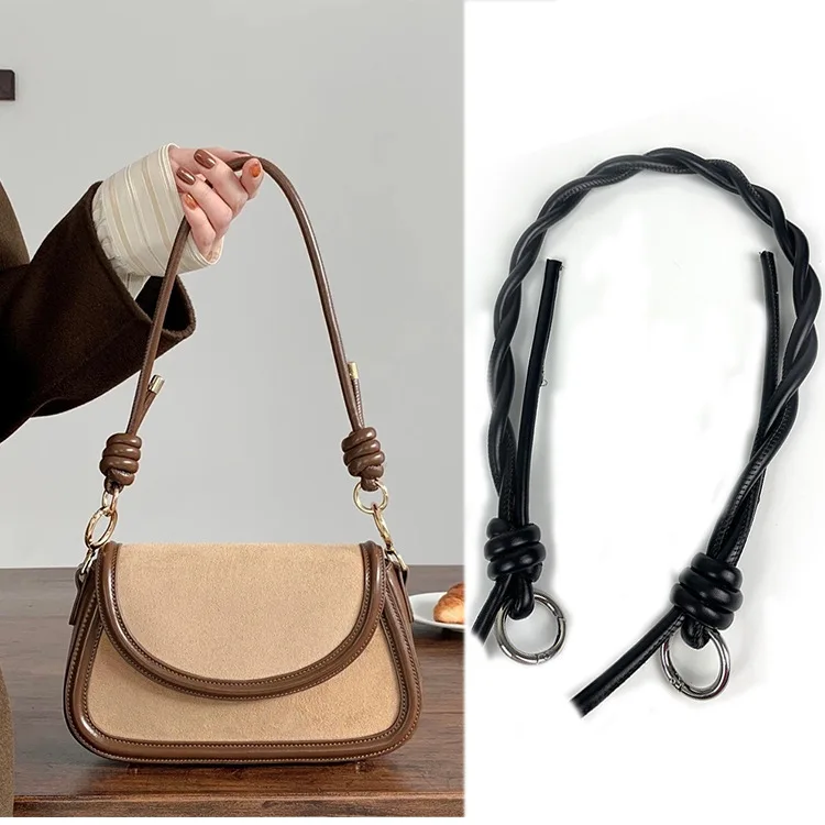 

Ручное вязание, ремень, веревка, сумка на плечо, сумка для подмышек с металлической пряжкой, аксессуары, «сделай сам», Короткие ремни для сумок, ремень, сумка, ручка