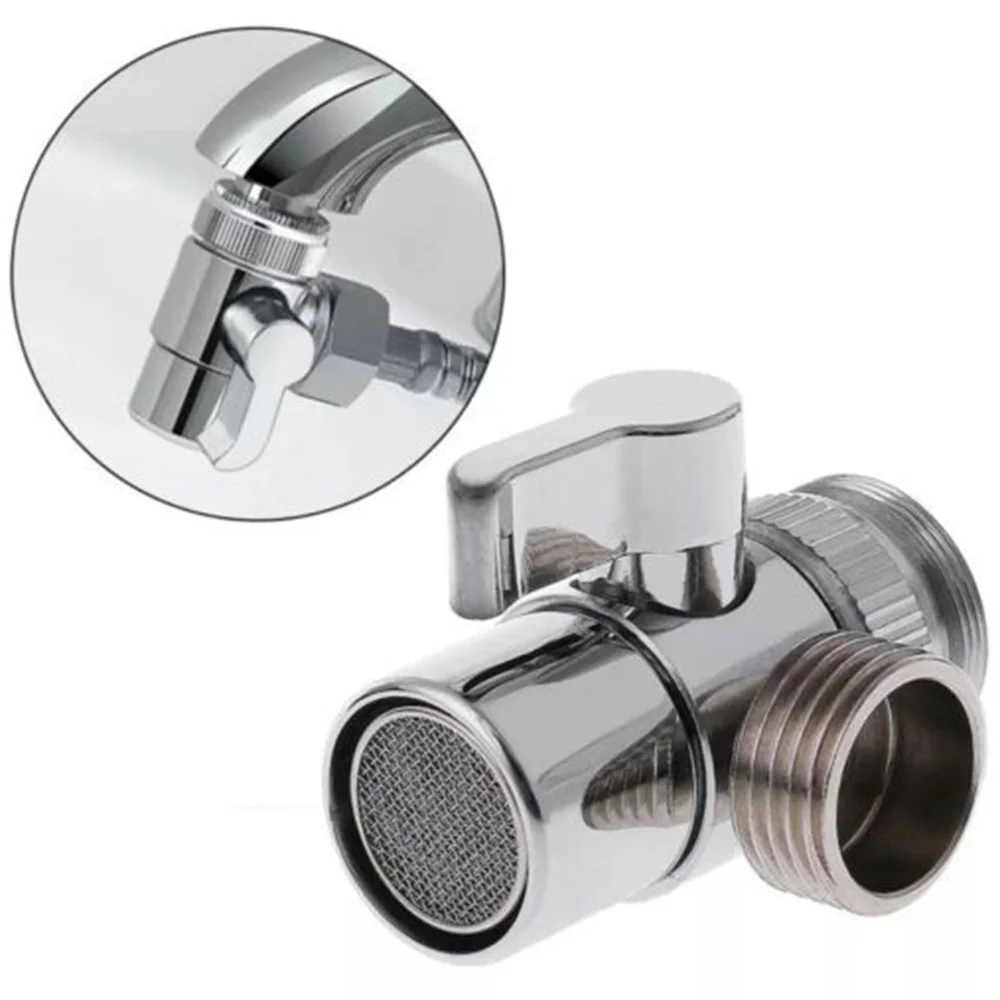 

High Quality Hot Accessories Diverter 0.6-1.5MPA Adapter Bathroom Brass Diverter M22 x M24 Sink Valve Splitter