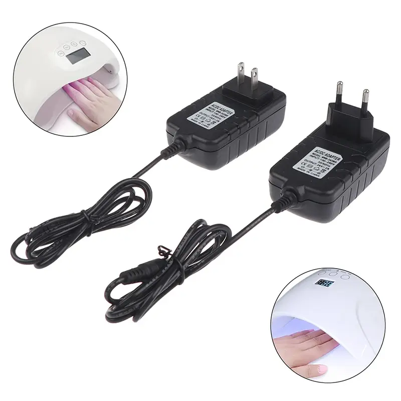 

1Pc 24V 2A Power Supply Adapter For UV LED Lamp Nail Dryer Nail Art Tools