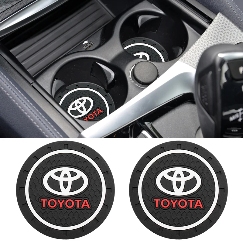 

Car Cup Holder Silicone Coaster Mat Anti-Slip Pad For Toyota Corolla E150 Camry 40 Yaris Rav4 Mark2 Land Cruiser 200 Accessories