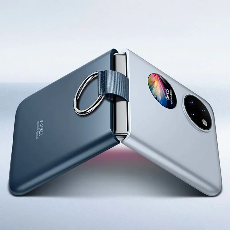 Модный Ультратонкий чехол с кольцом-держателем для Huawei P50 карманный жесткий
