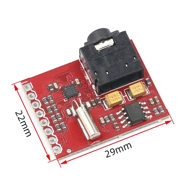 Scheda Sintonizzatore FM Si4703 Con RDS Per Arduino - Modulo Radio Per AVR PIC ARM, Rossa