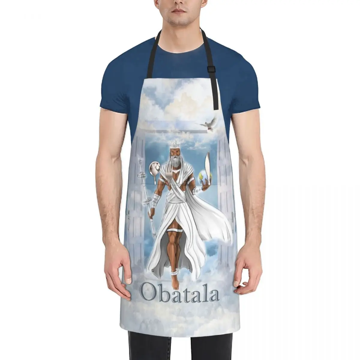 Obatala Бог творчества и мудрости в Yoruba Pantheon водонепроницаемый фартук для женщин