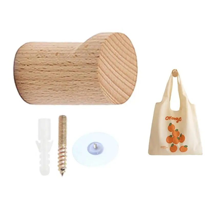 

Beech Wall Hooks Wall Mounted Closet Storage Organizer Multifunctional Coat Utility Hanging Holder For Household Decor Accessory