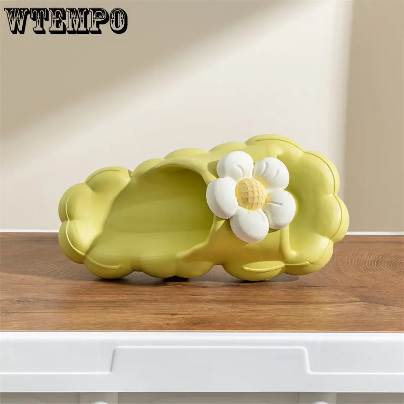 WTEMPO Super Cute Slippers Indoor Flower Slides for Women Girl Indoor Slippers Open Toe Platform Shoes Wholesale Dropshipping
