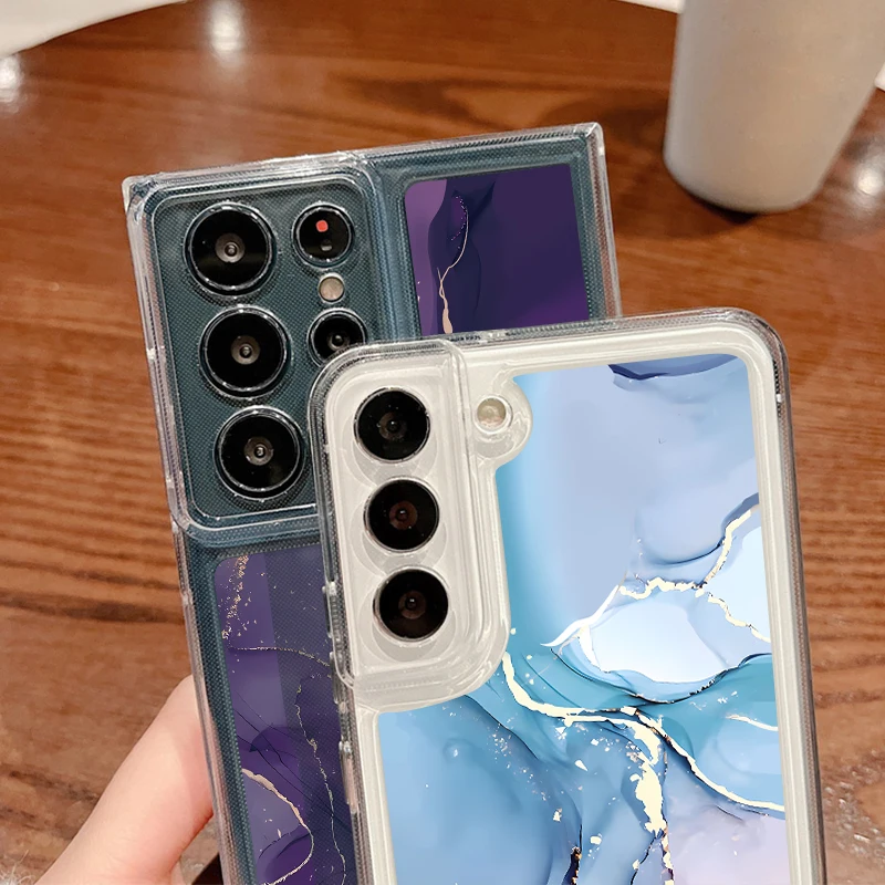 Яркий мраморный чехол для телефона Samsung Galaxy S24 S23 Ultra S22 Plus S21 FE A55 A54 A53 A52 A35 A15