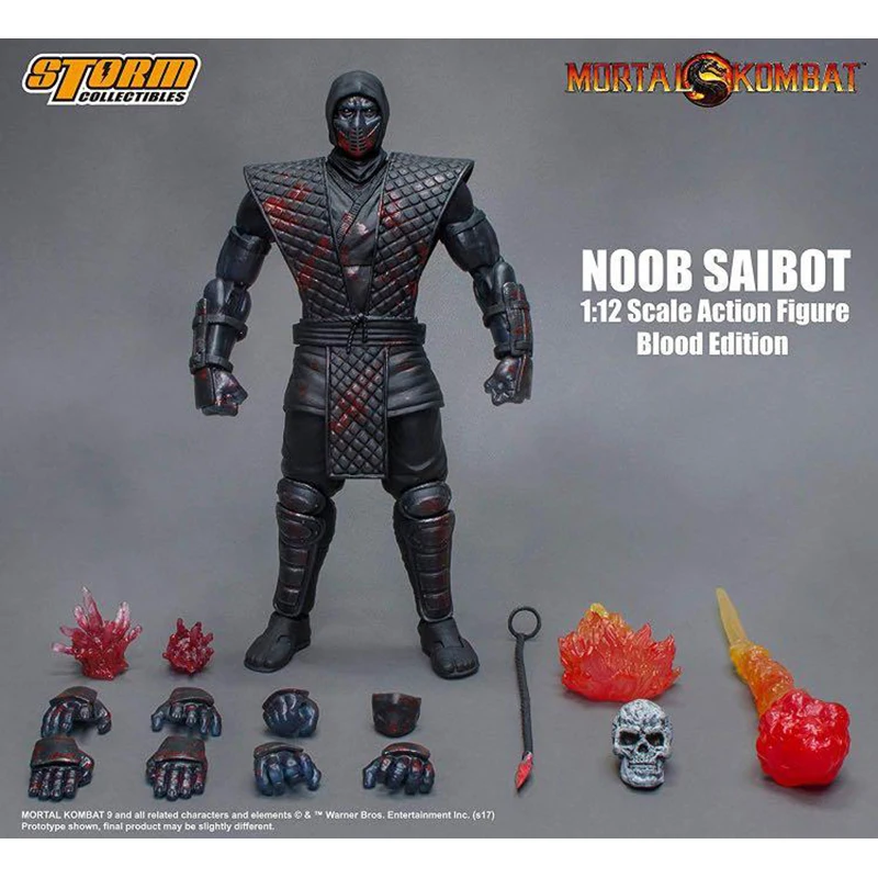 

In Stock Original Storm Toys 1/12 Mortal Kombat Noob Saibot Standard Version /blood Version Anime Figure Model Action Toys Gifts