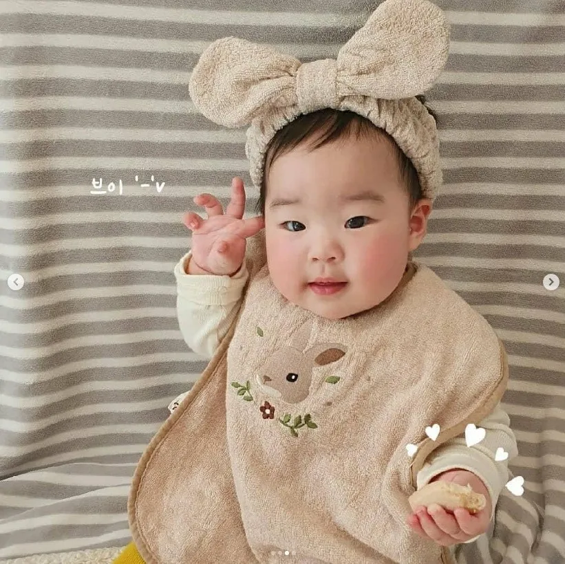 

Kawaiii Newborn Baby Bib Koran Fashion Cute Cartoon Animal Bibs Waterproof Cotton Toothbrush Face Wash Saliva Towel for Toddler