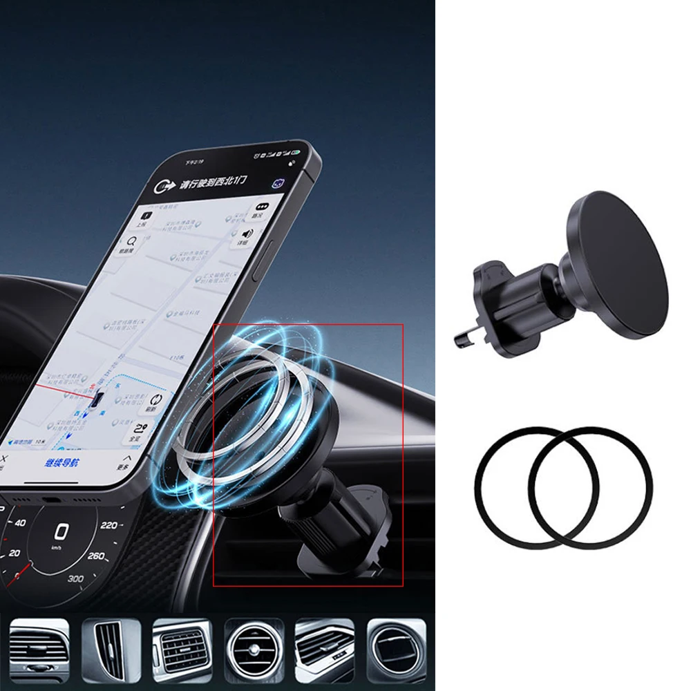 

Universal Car Phone Holder Magnetic Air Outlet Mount Stand Support for iPhone Huawei Samsung Xiaomi Smartphones Auto Accessories