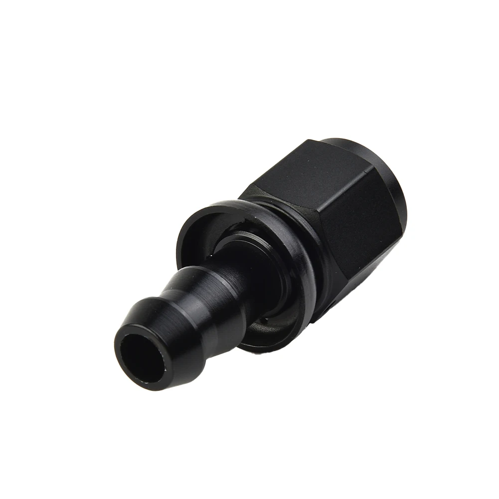 

Black Adapter Swivel Fitting Straight 6AN AN6 Female To 3/8” Accessories Aluminum Alloy Anodized Surface Treatment High Quality