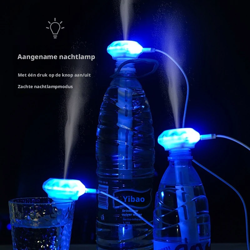 Фото Портативный LED-увлажнитель воздуха, USB-диффузор для эфирных масел, очиститель воздуха для автомобиля, ароматический анионный распылитель с романтическим светом №4