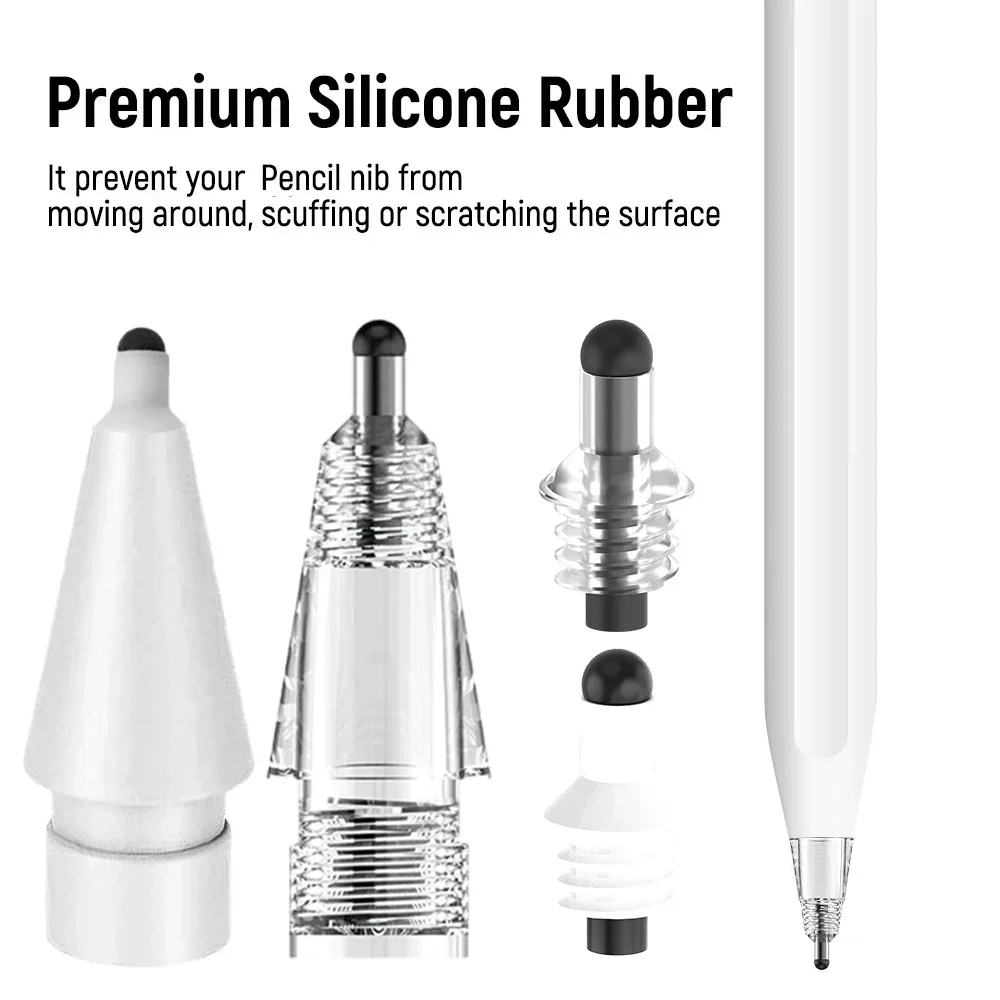 Сменные наконечники для карандашей Apple Pencil 1 2 съемные стилусов износостойкие