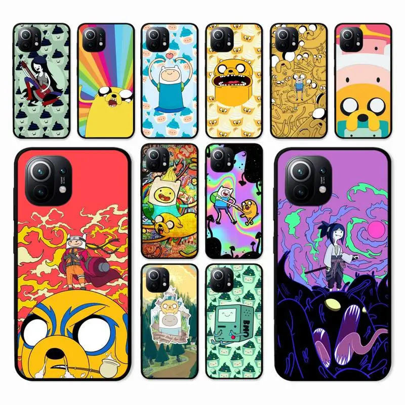 

Cartoon Adventure Time Phone Case for Xiaomi Mi 12s Ultra 11 11x 10t 9 8 Se 12 Note 10 Pro Lite Poco X3 F3 M3 Cover