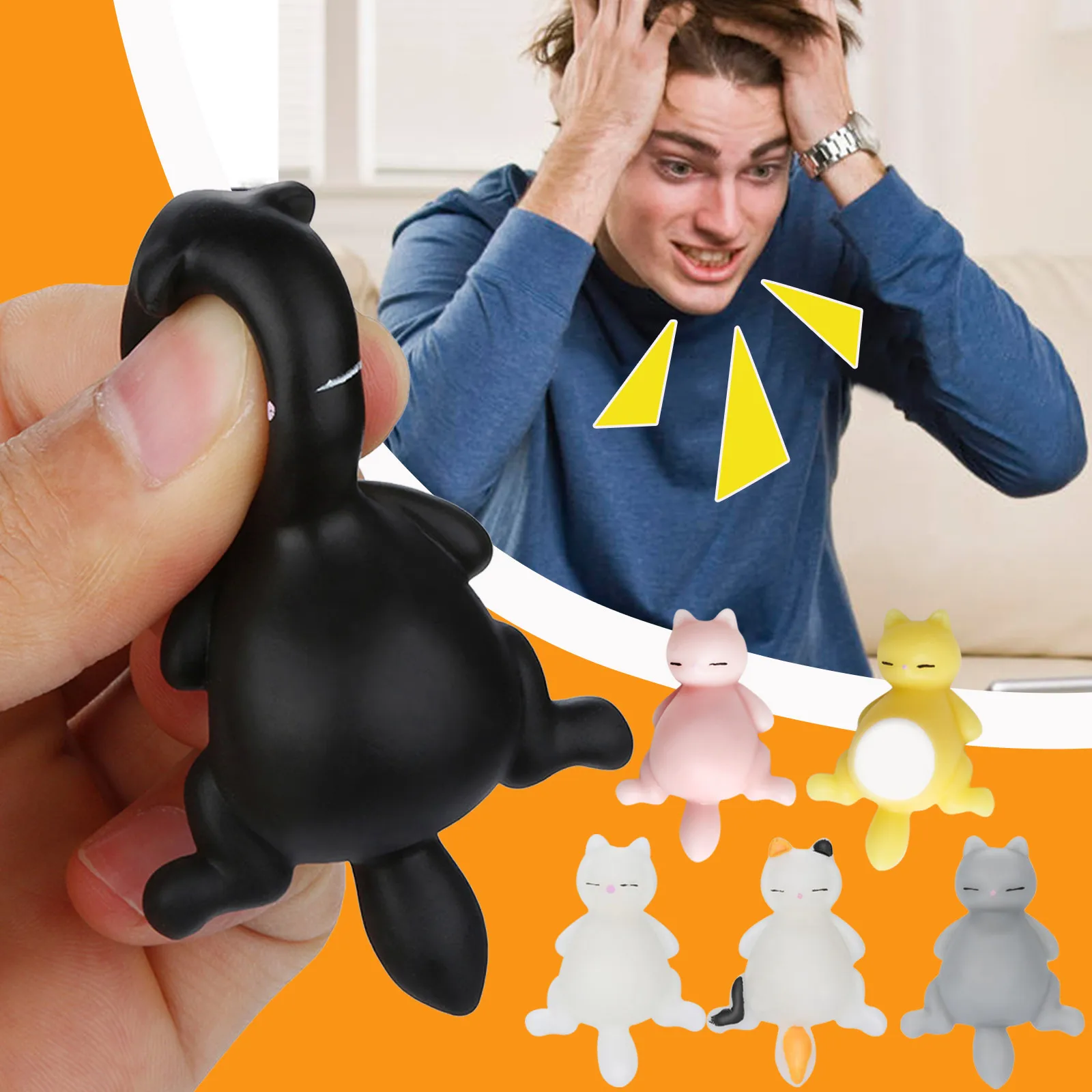 

Super Fun Toys Soft Decorative Stress Lazy Healing Cat Reliever Toy Kawaii Props 950m Toy 370z Toy Car