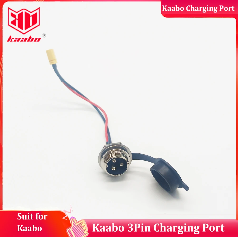 

Universal 3 Pins Charging Port for Kaabo Mantis & Wolf warrior & Wolf King Electric Scooter Socket Plug Connecting With Battery