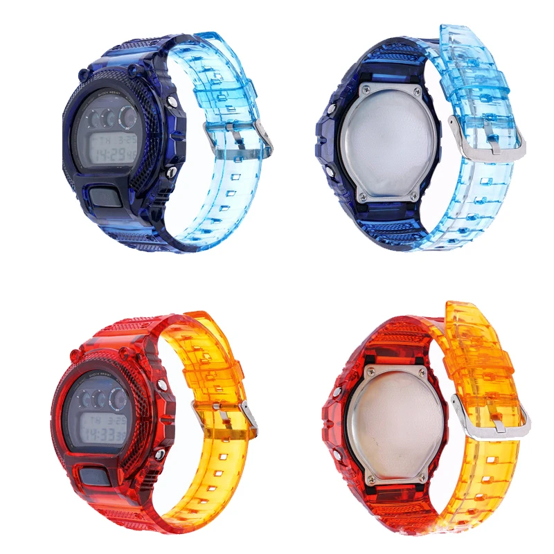 

Silicone Watch Case + Strap For Casio G-Shock DW-6900 DW6900 Replacement Rubber Waterproof Sprots Strap Watchbands Accessories