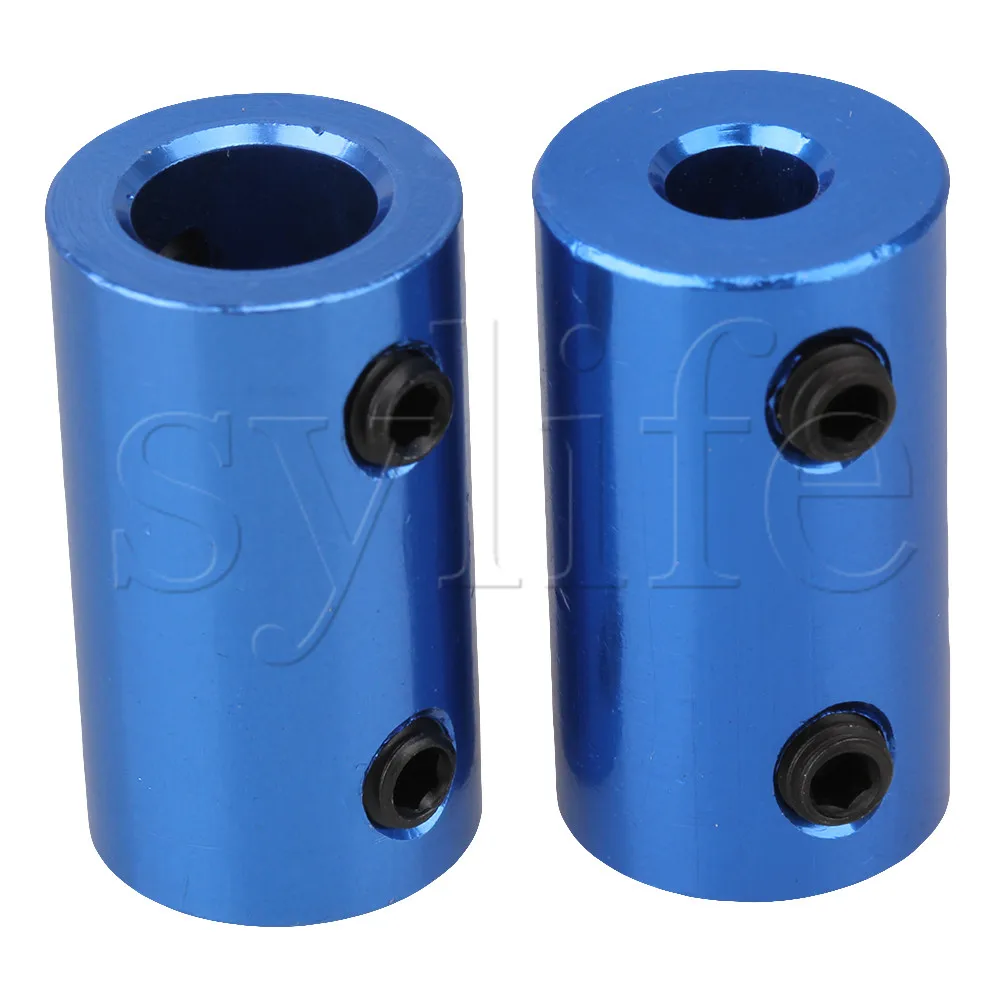 2 x Motor Gear Alum Shaft Connector Solid Rigid Coupling Coupler 5mm 8mm | Couplings