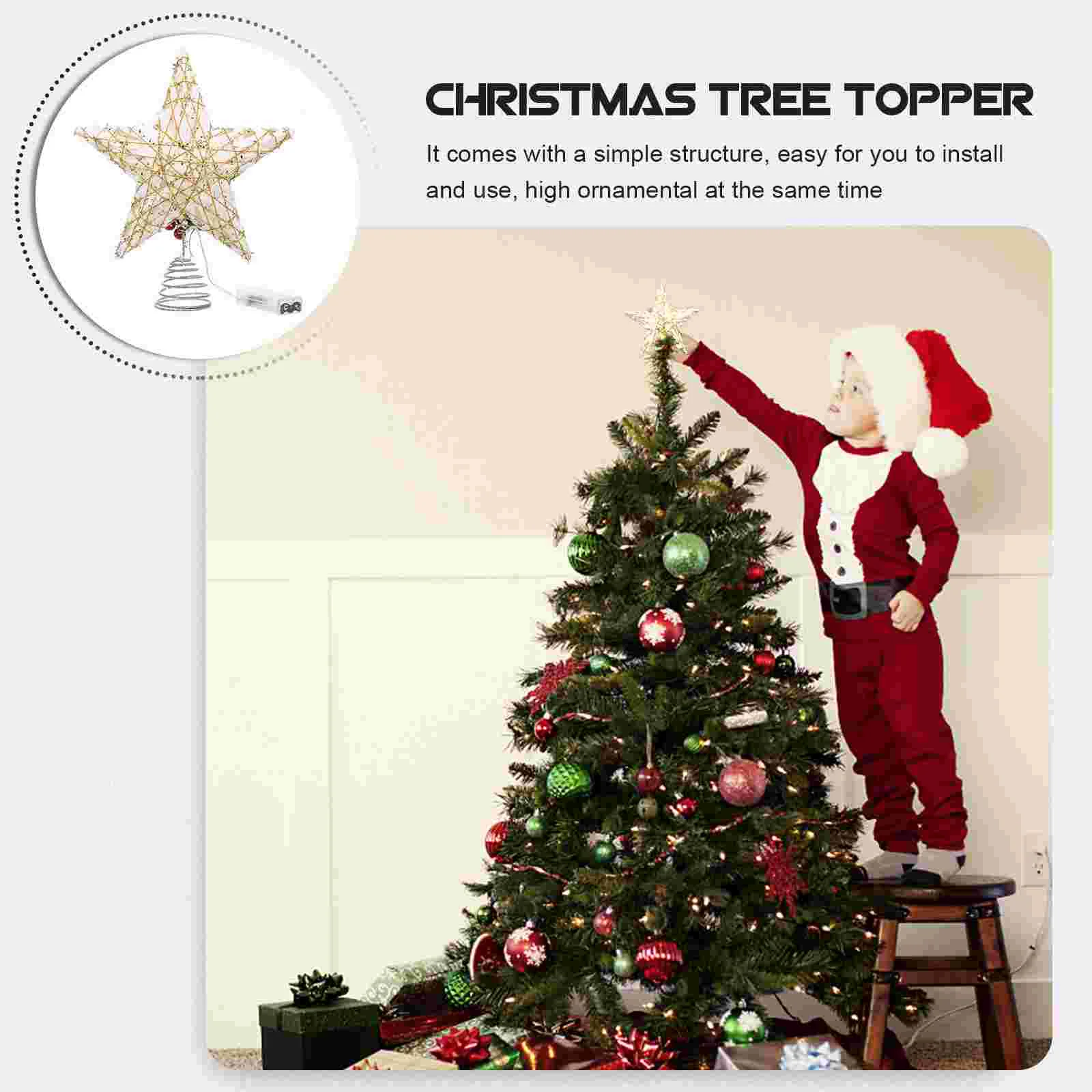 

Tree Christmas Star Toppertreetop Ornament Decoration Decorations Leddecor Ornaments Holiday Lighted Lightparty Timer