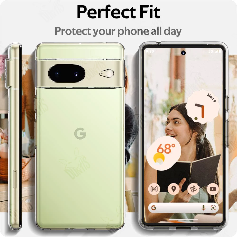 Transparent Shockproof Back Cover For Google Pixel 7 &7 Pro TPU Soft Crystal Clear Silicone Phone Cases