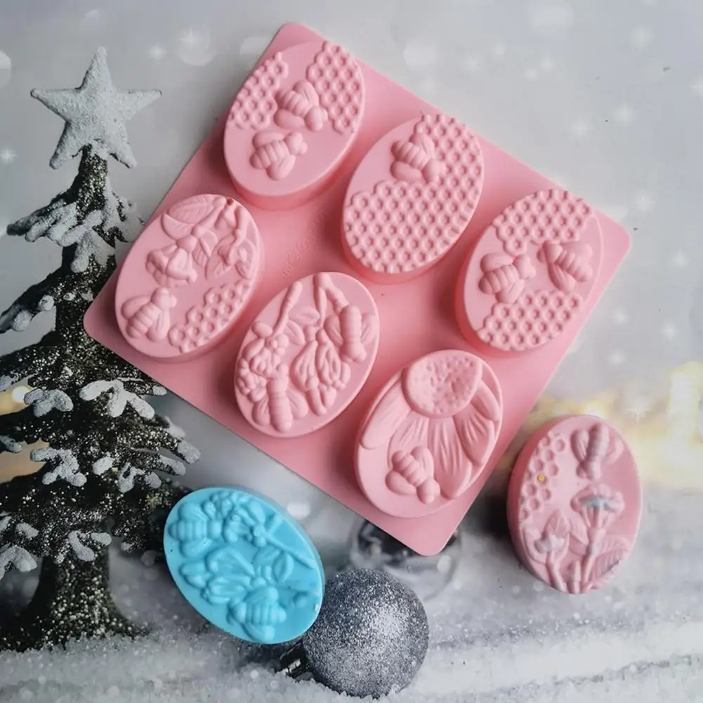 

Полезная форма для десерта, легко разглаживаемая форма для мастики, многоразовая форма для овальной выпечки, пчелы, шоколада, для рукоделия