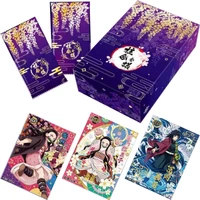 demon slayer no yaiba paper card letters one games children anime peripheral character collection kids gifts playing card toys